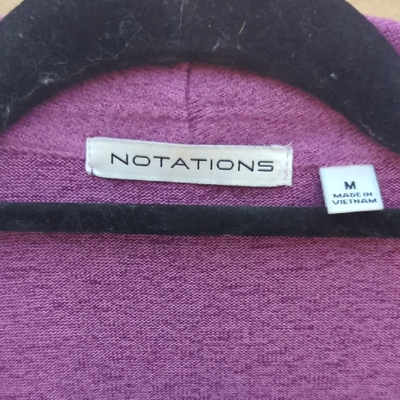 Notations Women's Lavender Open-Front Blazer - Picture 4 of 8